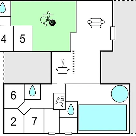 Сasa de vacaciones Amazing In Glesborg With Sauna *